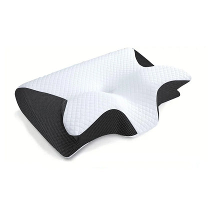 "DreamEase" - 2-in-1 Memory Foam Cervical Pillow | Ergonomic Contour Support for Neck Pain Relief and Ultimate Comfort