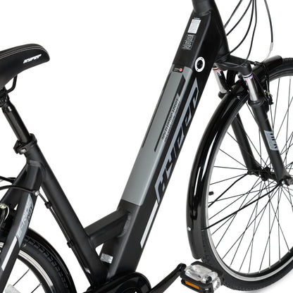 "HYPER 'E-Ride' Electric Commuter Bike" – Sleek 36V Pedal-Assist E-Bike/ Lightweight Frame/ 250W Motor for Effortless Rides/ Cool Black