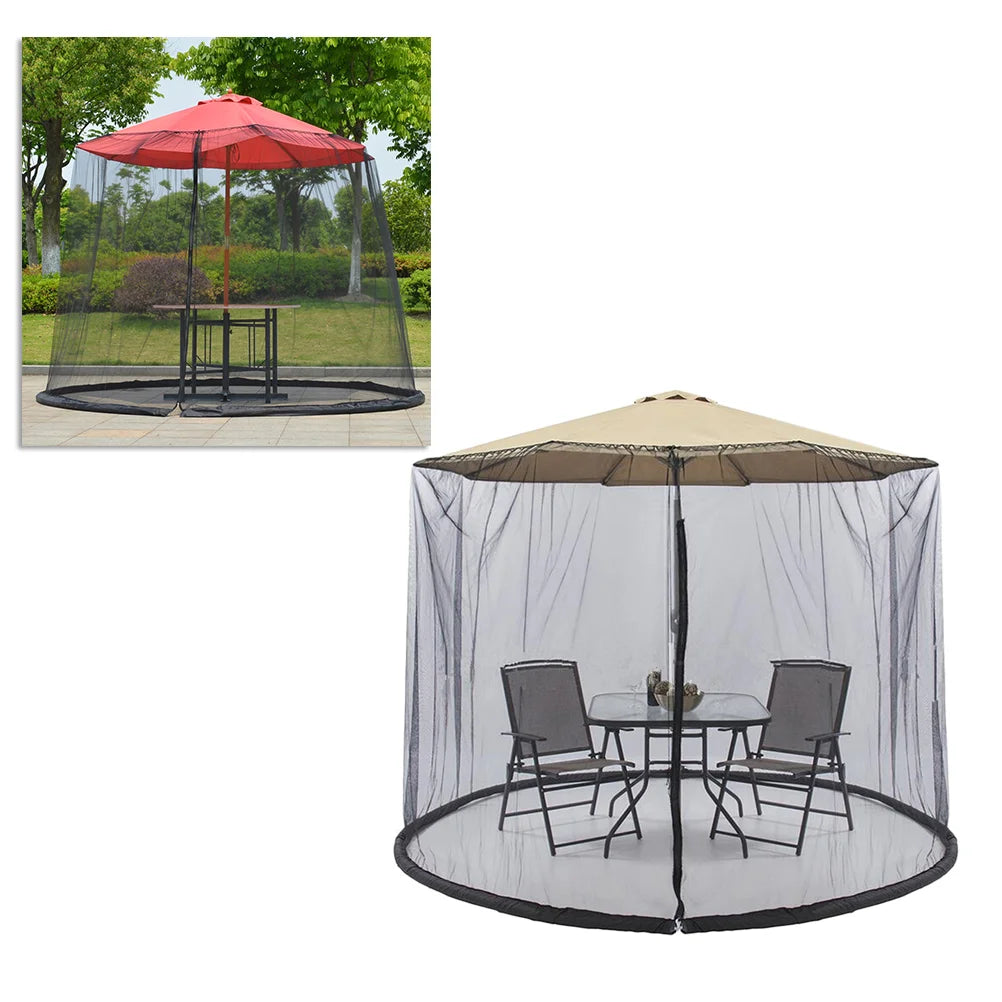 "Protective Garden Parasol Umbrella" – 300x230CM Easy-Install Mosquito Net | Your Ultimate Bug-Free Oasis