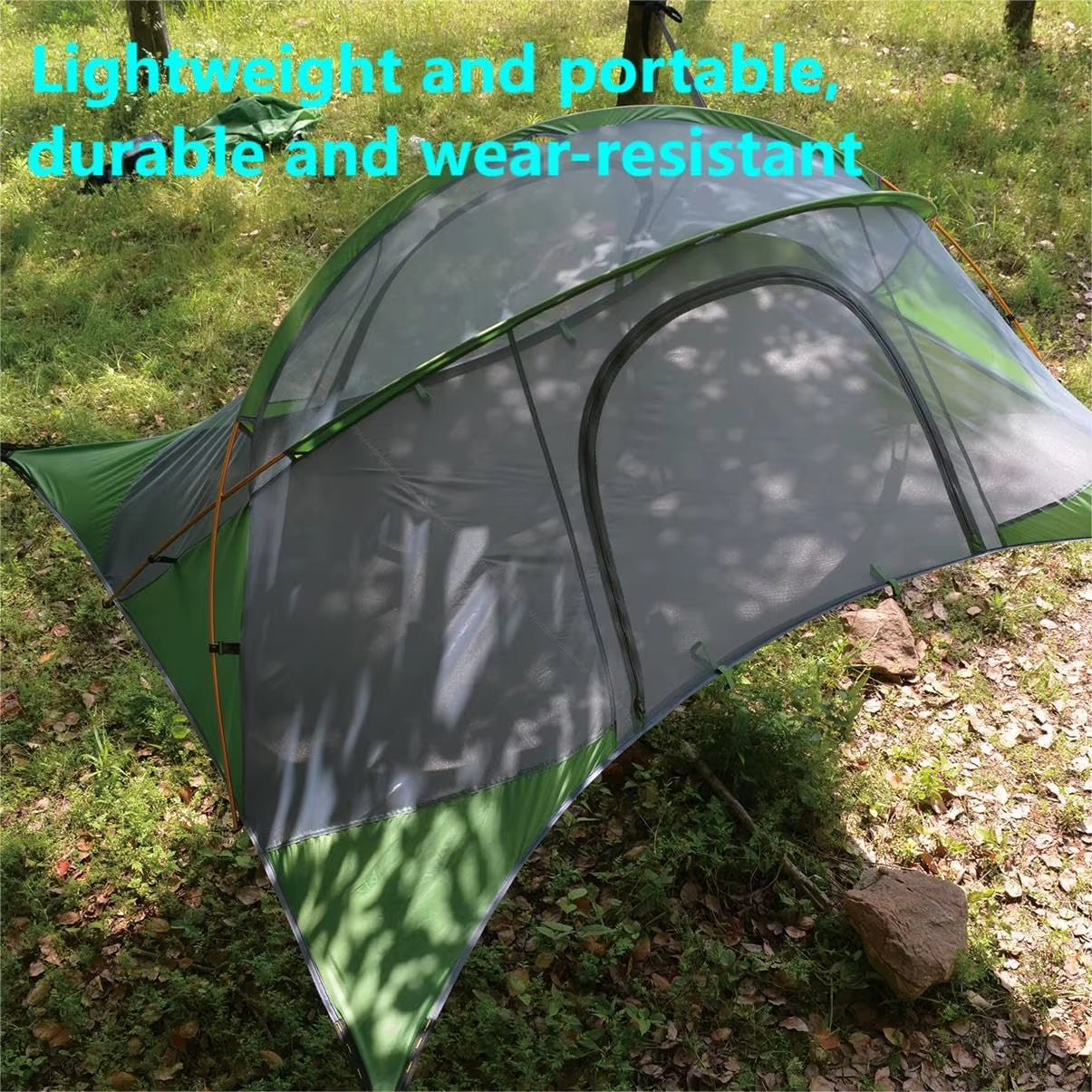 "Large Camping Hammock for Families/ Couples" – Portable 2-4 Person Tree Tent for Family Adventures, Hiking & Travel