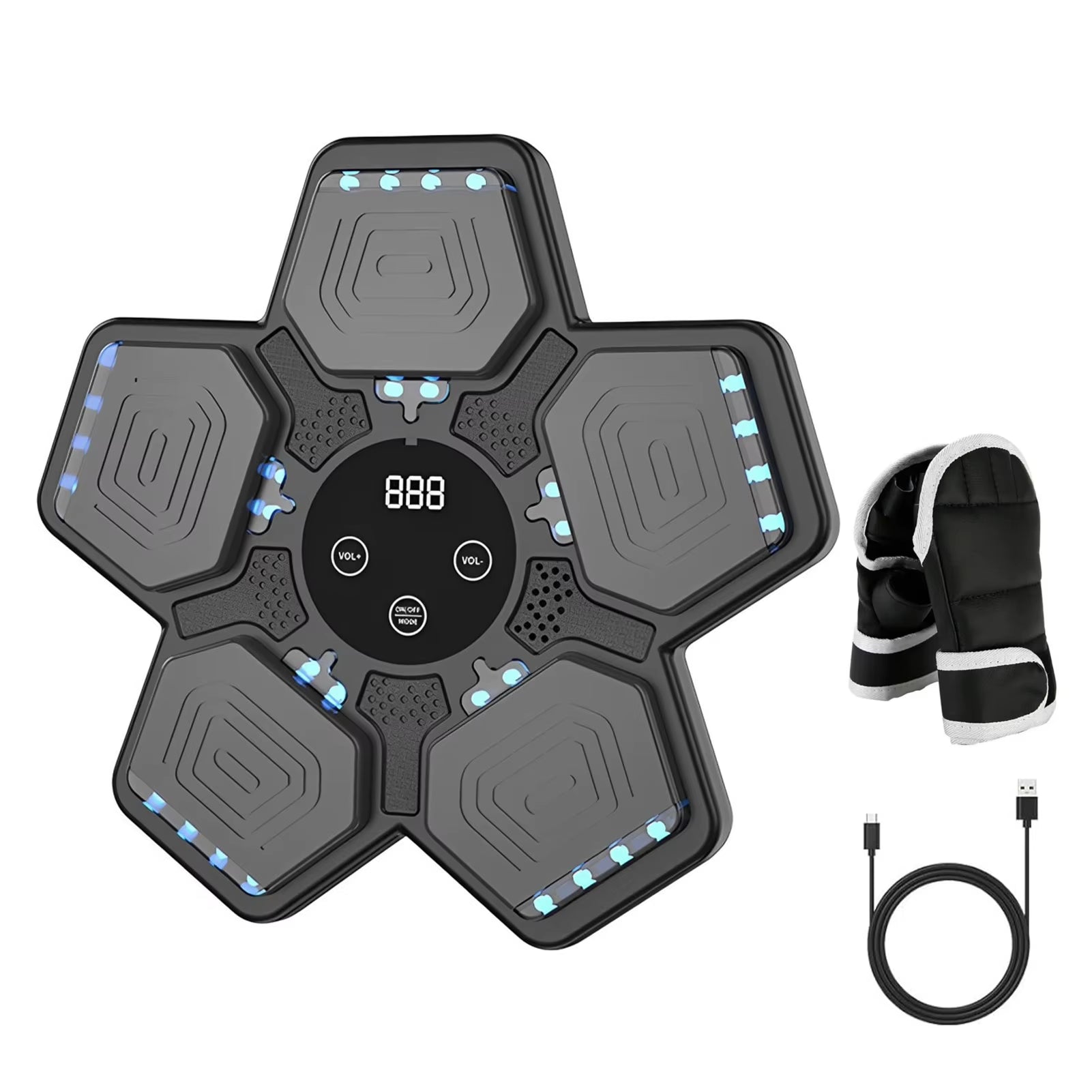 "BeatBox Pro" - Smart Bluetooth-Compatible Punching Pads for Home Workouts and Training