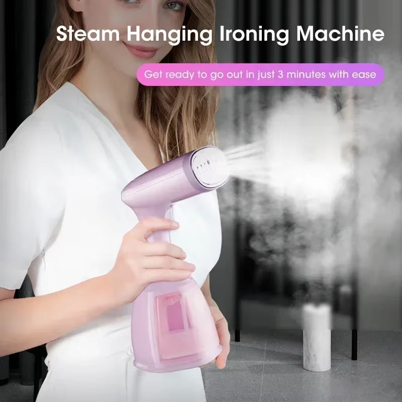 "Portable Handheld Garment Steamer" – Powerful 1500W Wrinkle Remover for Clothes, Travel & Home Use