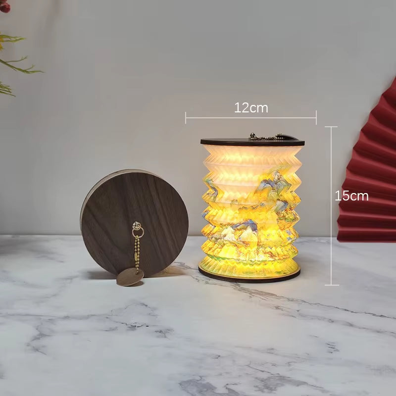 "Foldable Touch Dimmable LED Lamp" – Portable USB Rechargeable Lantern for Reading, Camping, and Cozy Nights