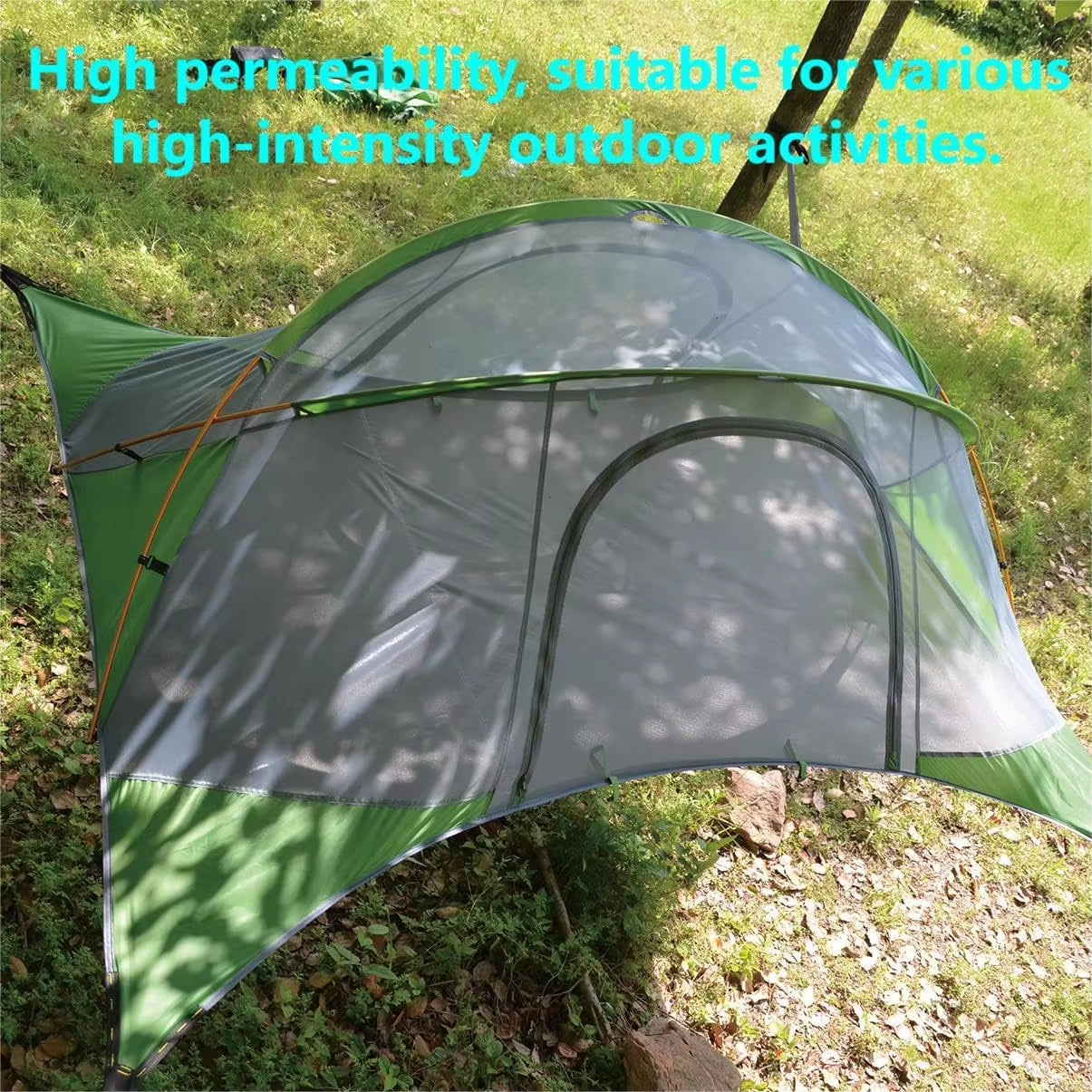 "Large Camping Hammock for Families/ Couples" – Portable 2-4 Person Tree Tent for Family Adventures, Hiking & Travel