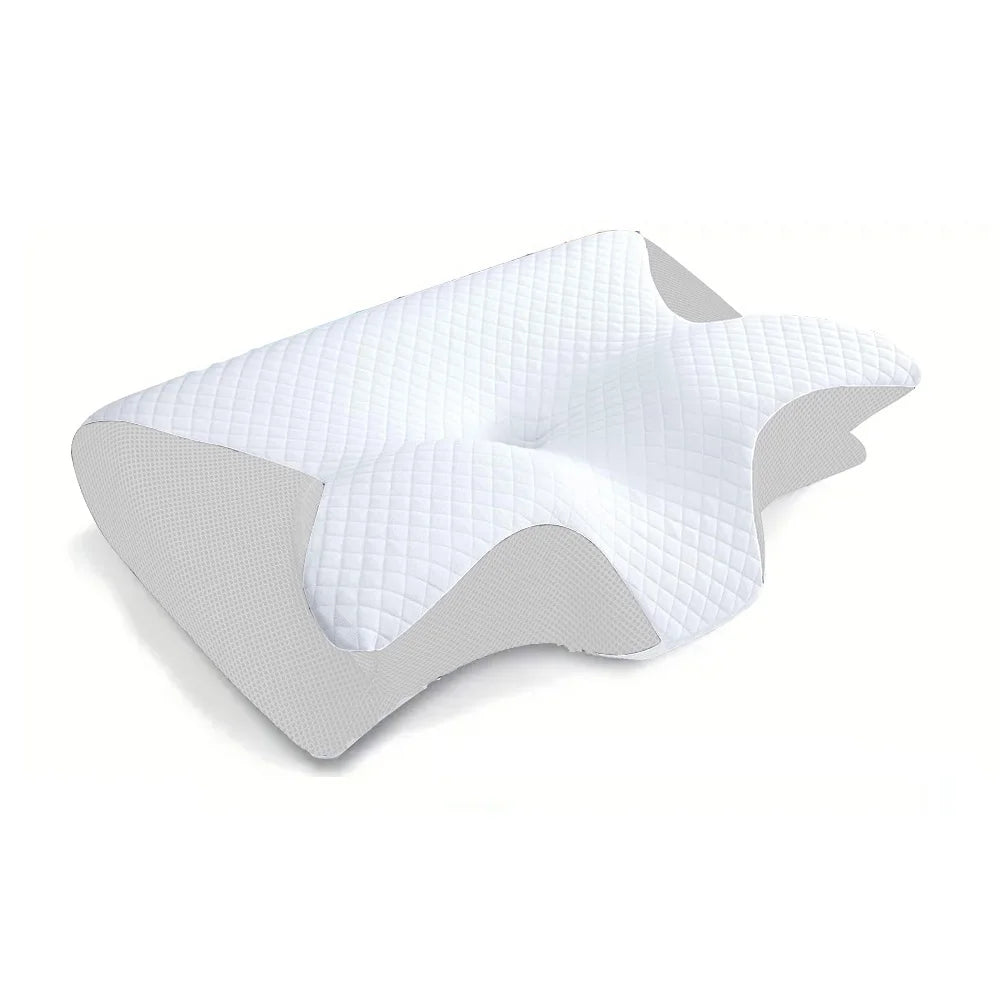 "DreamEase" - 2-in-1 Memory Foam Cervical Pillow | Ergonomic Contour Support for Neck Pain Relief and Ultimate Comfort