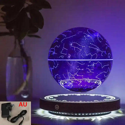 "Levitating LED Globe Lamp" – Magnetic Floating Earth with 360° Rotation | Galactic Starry Sky Design for Unique Decor