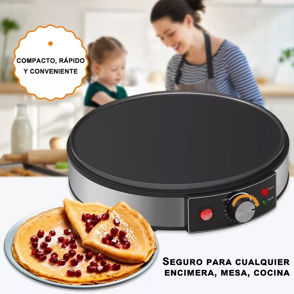 "Electric Crepe Maker & Pancake Machine" – 110V/220V Non-Stick Griddle for Perfect Crepes, Pies, and More | Easy-to-Use Kitchen Tool