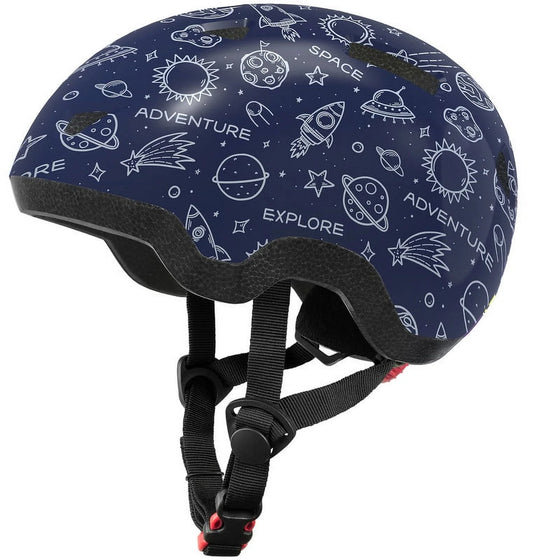 "Kids 'Space' Bicycle Helmets" - Dark Blue (Boys/Girls)