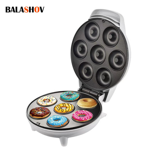 "BALASHOV Mini Donut Maker Machine" – Non-Stick | Kid-Friendly | Makes 7 Perfect Donuts for Breakfast & Desserts