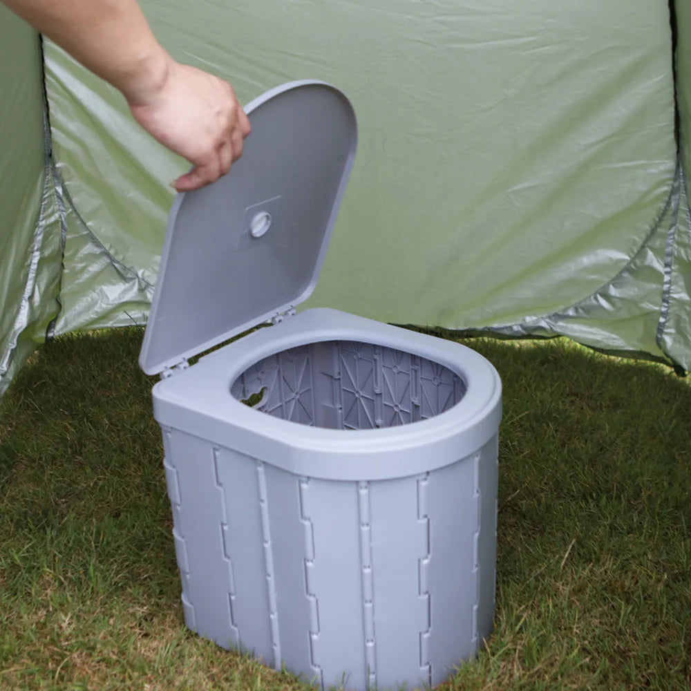 "Always-Ready Portable Toilet" The Ultimate Travel Companion for Camping, Cars, and More | Folding/ Odor-Proof/ Non-Slip Design for All Ages