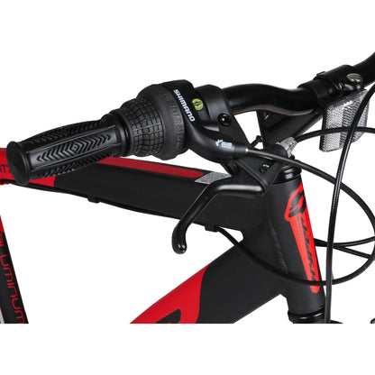 "Hyper 'SpinFit' Hybrid Bike" – Sleek Black & Red Design/ 700C/ Perfect for Teens and Adults (Ages 14+)