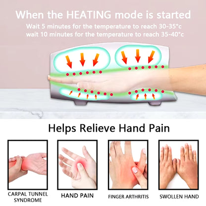 "Cordless Electric Hand Massager" – Air Compression & Heat Therapy for Pain Relief, Arthritis, and Relaxation