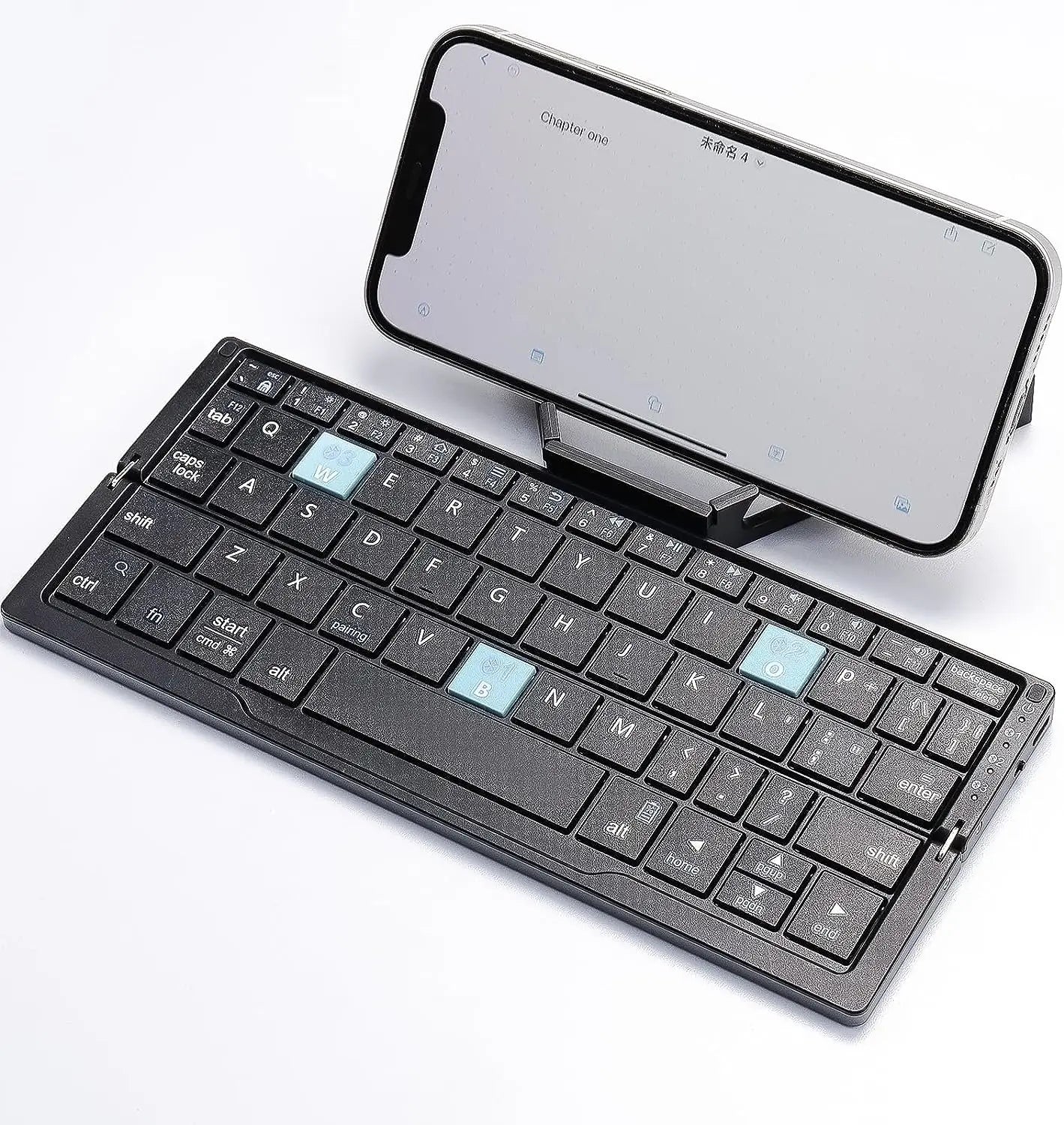 "JOMAA Foldable Bluetooth Keyboard" – Sleek Aluminum Alloy | Magnetic Stand | Rechargeable | Perfect for Tablets & iPads