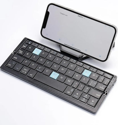 "JOMAA Foldable Bluetooth Keyboard" – Sleek Aluminum Alloy | Magnetic Stand | Rechargeable | Perfect for Tablets & iPads