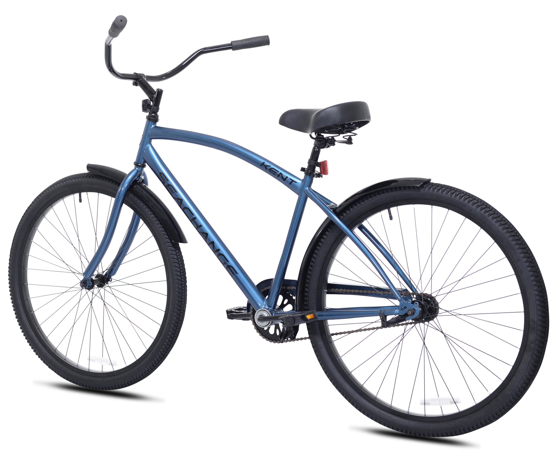 "KENT 'Seachange' Men’s Beach Cruiser Bike" – Sleek Metallic Blue 27.5" Bicycle for Teens & Adults