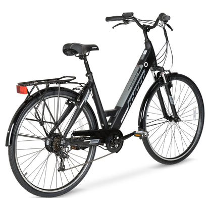 "HYPER 'E-Ride' Electric Commuter Bike" – Sleek 36V Pedal-Assist E-Bike/ Lightweight Frame/ 250W Motor for Effortless Rides/ Cool Black