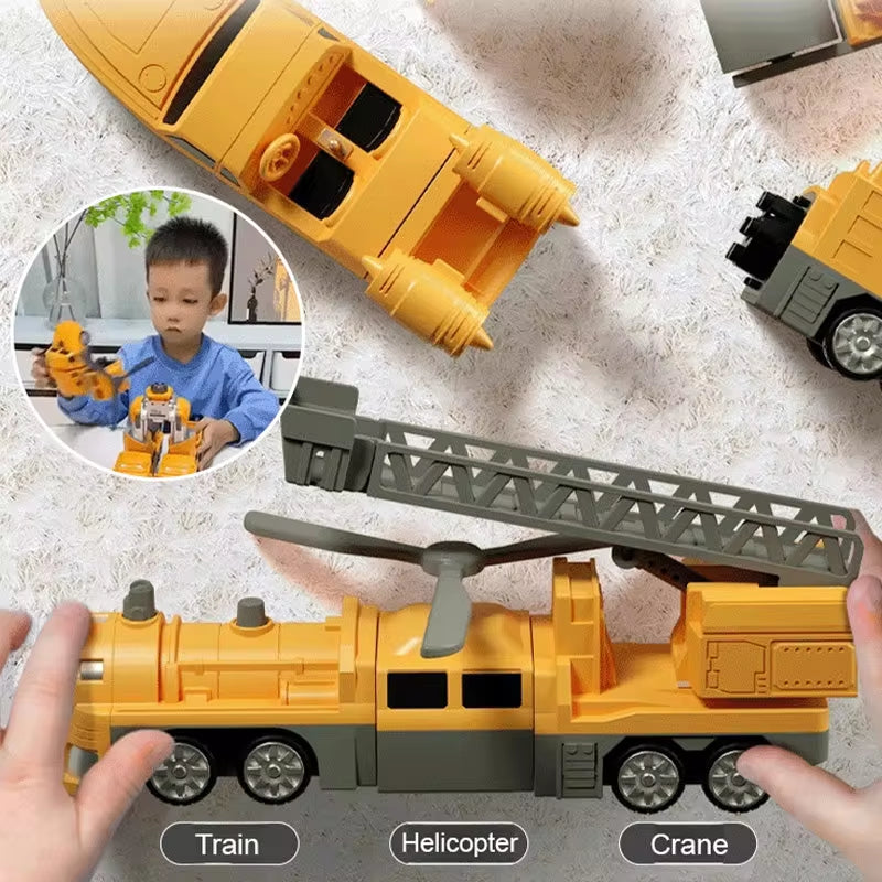 "Magnetic Transform Engineering Car Toys" – DIY Assembly Vehicles & Robots for Creative Kids