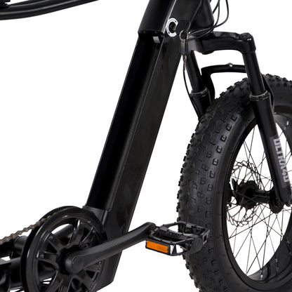 "HYPER 'Ultra 40' E-Bike" – Sleek Matte Black 20" Electric Bike with 250W Motor & 36V Power