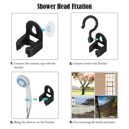 "Portable Outdoor Camping Shower" – 3.7V Pump with Shower Head | Rechargeable | Outdoor Adventures, Hiking, Beach Days & Pet Cleaning