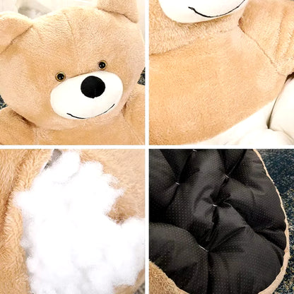 "Cozy Bear-Shaped Pet Bed" – Ultra-Soft, Plush & Warm Sleeping Spot for Cats, Dogs & Puppies