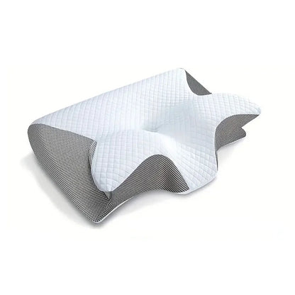 "DreamEase" - 2-in-1 Memory Foam Cervical Pillow | Ergonomic Contour Support for Neck Pain Relief and Ultimate Comfort