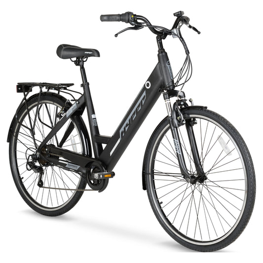 "HYPER 'E-Ride' Electric Commuter Bike" – Sleek 36V Pedal-Assist E-Bike/ Lightweight Frame/ 250W Motor for Effortless Rides/ Cool Black