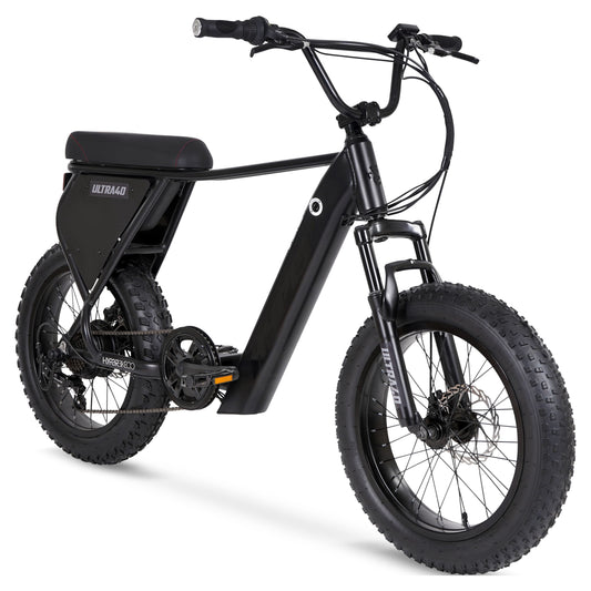 "HYPER 'Ultra 40' E-Bike" – Sleek Matte Black 20" Electric Bike with 250W Motor & 36V Power