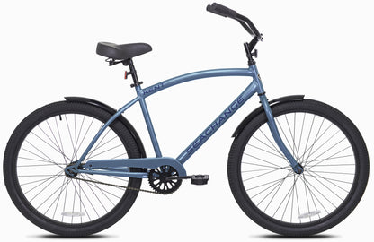 "KENT 'Seachange' Men’s Beach Cruiser Bike" – Sleek Metallic Blue 27.5" Bicycle for Teens & Adults