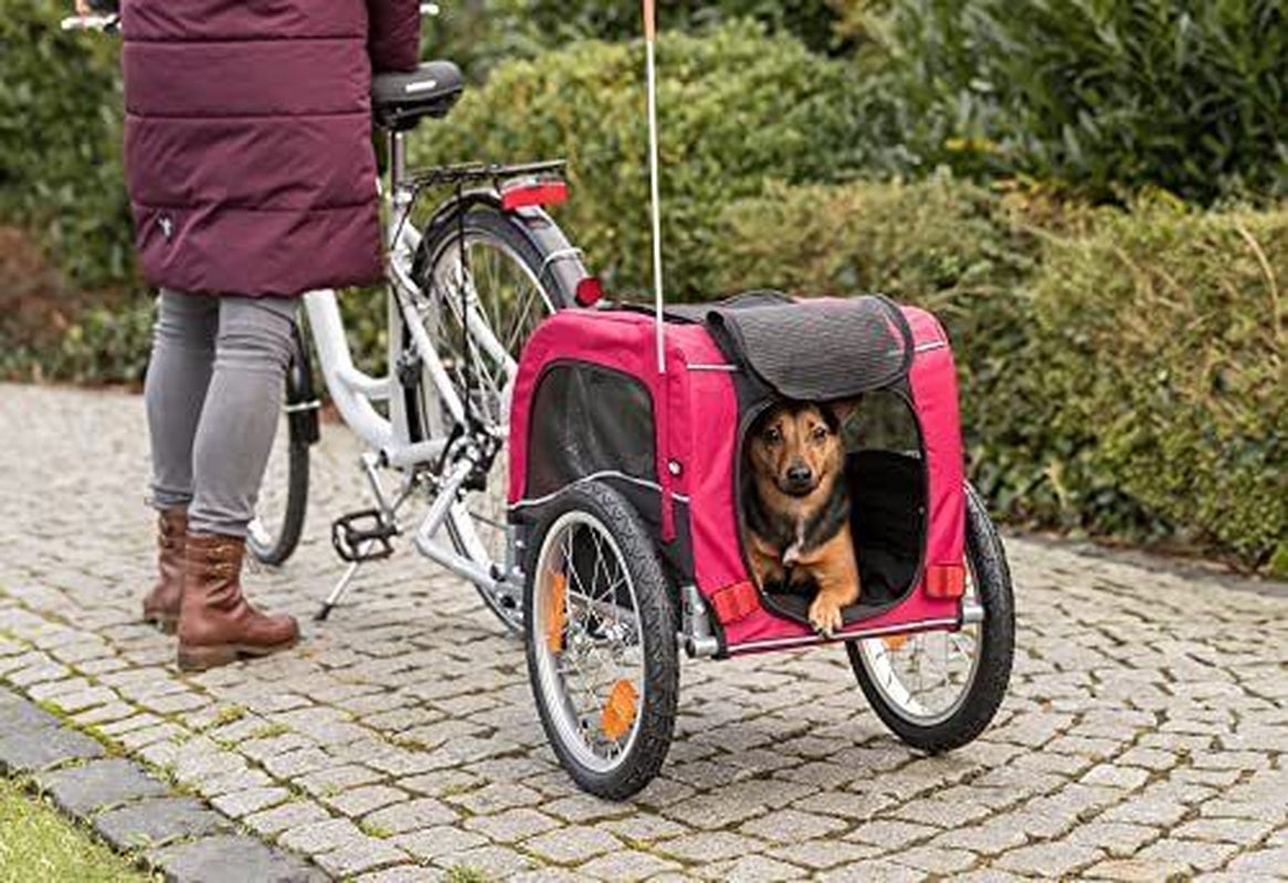 "Dog Bike Trailer" – Safe & Comfy Bicycle Carrier for Small Dogs (Up to 33 lbs) | Quick Setup & Foldable Design