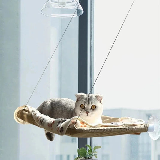 "Hanging Cat Hammock" – Cozy Aerial Cat Bed & Window Seat | Sunny Perch for Kittens & Cats | Sturdy Climbing Frame, Holds Up to 20kg | Perfect Pet Accessory for Lounging