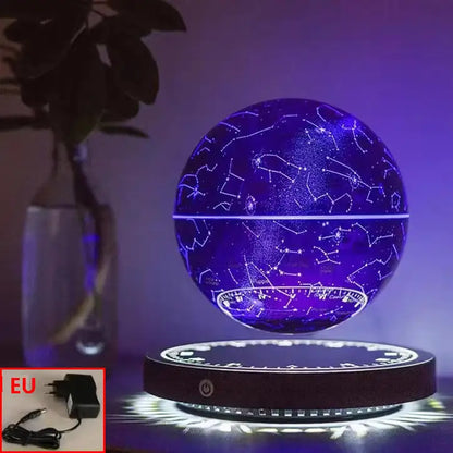 "Levitating LED Globe Lamp" – Magnetic Floating Earth with 360° Rotation | Galactic Starry Sky Design for Unique Decor