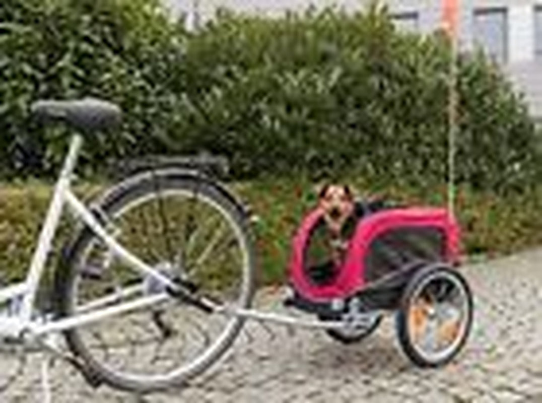 "Dog Bike Trailer" – Safe & Comfy Bicycle Carrier for Small Dogs (Up to 33 lbs) | Quick Setup & Foldable Design