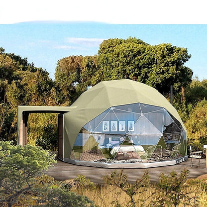 "Luxury Eco Dome Glamping Tent" – 6M-15M Round Canvas PVC Dome for Ultimate Outdoor Leisure & Unique Accommodation Experience