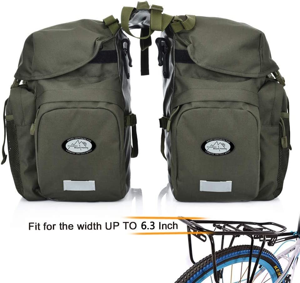 "DREAMOON Waterproof Bike Panniers" – Durable 50L Saddle Bags for Commuting, Touring & Everyday Cycling Adventures