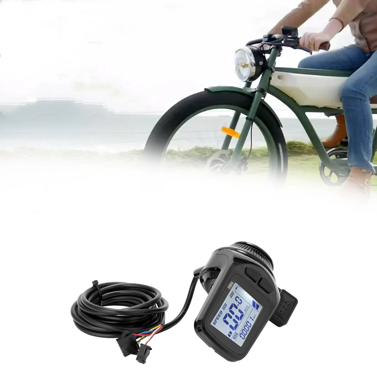 "BOINN S866 LCD Display" - 26'' Rear Wheel Throttle Kit | Ultimate Control for Your Electric Bike