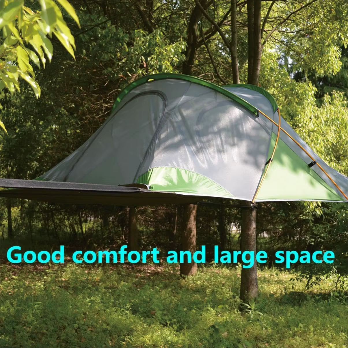 "Large Camping Hammock for Families/ Couples" – Portable 2-4 Person Tree Tent for Family Adventures, Hiking & Travel