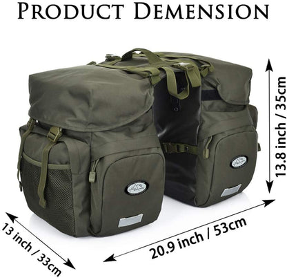 "DREAMOON Waterproof Bike Panniers" – Durable 50L Saddle Bags for Commuting, Touring & Everyday Cycling Adventures