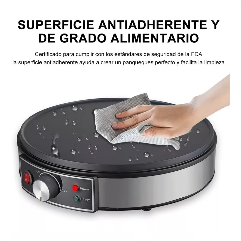 "Electric Crepe Maker & Pancake Machine" – 110V/220V Non-Stick Griddle for Perfect Crepes, Pies, and More | Easy-to-Use Kitchen Tool