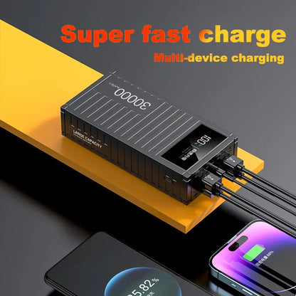 "TurboCharge 66W 50000mAh Power Bank" - Super Fast Charging Portable Powerhouse for Huawei| iPhone 14| Xiaomi| More.