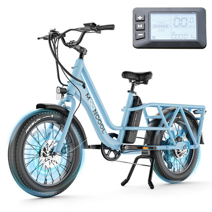 "MOONCOOL 'Explorer' E-Bike – Powerful 48V/ Fat Tires/ 750W Electric Bike for Adults | Built for Adventure and Hauling