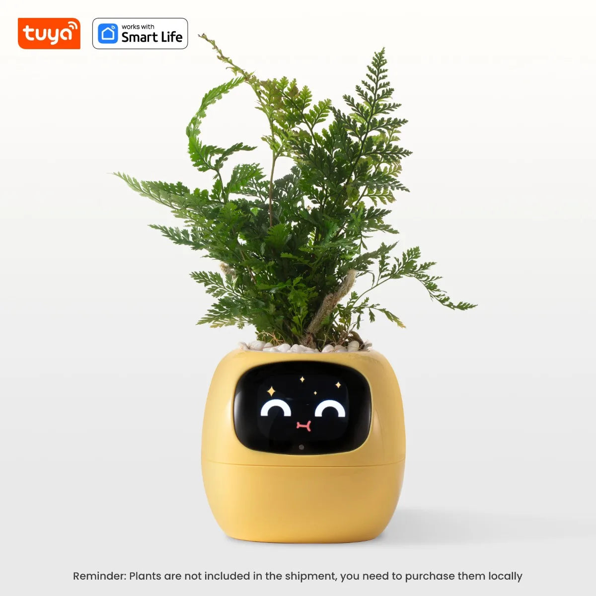 "TUYA 'Ivy' Smart Planter" – AI-Powered Plant Care with 49+ Fun Expressions & 7 Smart Sensors for Effortless Growing