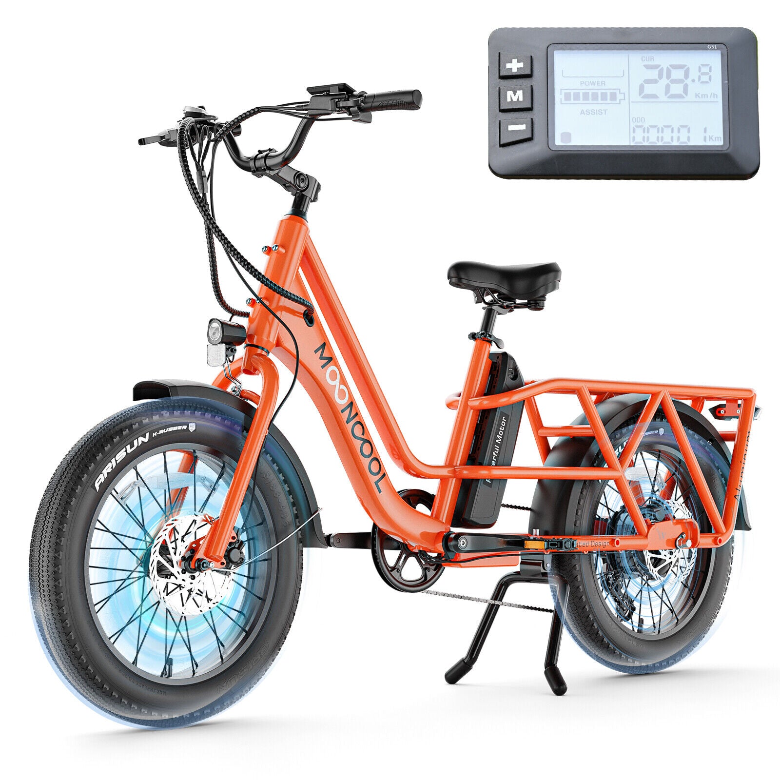 "MOONCOOL 'Explorer' E-Bike – Powerful 48V/ Fat Tires/ 750W Electric Bike for Adults | Built for Adventure and Hauling