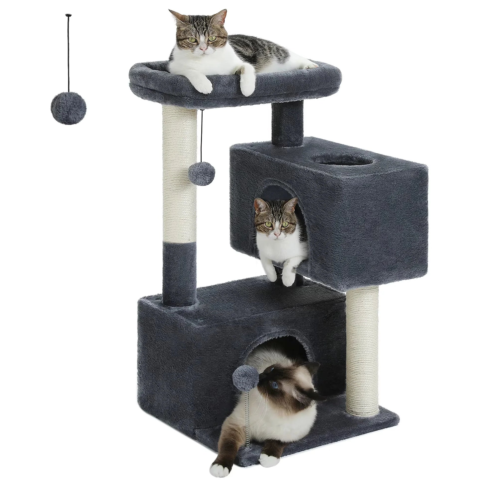 "Luxury Cat Tree for Large Cats" – Sturdy Indoor Tower with Spacious Condos, Scratching Posts & Comfy Perch (Supports Cats up to 10kg)